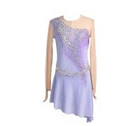 YDHTIZ Una Gonna da Pattinaggio sul Ghiaccio da Donna, Decorata con Strass, è Perfetta per Gli spettacoli di Danza.,XL