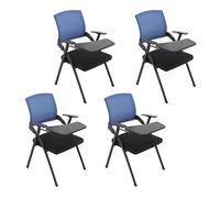 YDkjwjw 4 Pack Silla de Oficina Plegable Respaldo de Malla Ergonómico Apilable Silla para Sala de Conferencias Silla de Reunión para Invitados, Recepción, Evento