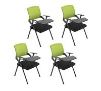 YDkjwjw 4 Pack Silla de Oficina Plegable Respaldo de Malla Ergonómico Apilable Silla para Sala de Conferencias Silla de Reunión para Invitados, Recepción, Evento