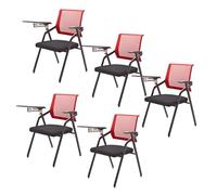 YDkjwjw 5 Pcs Tablet Silla con Brazo para Tablet, Mesh Guest Reception Stack Sillas, Sillas de Oficina Ejecutiva para Conferencia Sala de Espera