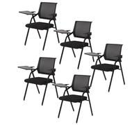 YDkjwjw 5 Pcs Tablet Silla con Brazo para Tablet, Mesh Guest Reception Stack Sillas, Sillas de Oficina Ejecutiva para Conferencia Sala de Espera