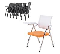 YDkjwjw 6Pcs Mesh Respaldo Alto Sillas con Brazos Tablet para Conferencia Reunión Recepción de Invitados, Diseño Ergonómico Silla Nido para Conferencia Sala de Espera