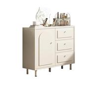 YDkjwjw Cassettiera Moderna A 3 Cassetti Con Ante - Soluzione Di Archiviazione For Comodino Da Camera Da Letto, Mobiletto Da Ingresso E Organizer For Soggiorno(80 * 34 * 95cm)