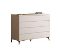 YDkjwjw Cassettiera Moderna In Legno Con 6/8 Cassetti, Grande Mobiletto Portaoggetti For Camera Da Letto, Soggiorno E Corridoio.(118 * 40 * 95cm)