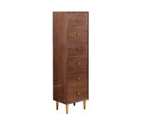 YDkjwjw Cassettiera Stretta, Mobiletto Portaoggetti In Legno A 6 Cassetti For Camera Da Letto, Ingresso E Organizer(Walnut)