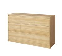 YDkjwjw Comò Moderno A 6 Cassetti, Mobiletto Di Grande Capacità For Comodino Da Camera Da Letto, Ingresso, Toletta E Soggiorno, Facile Da Montare(Oak,120x40x75cm)