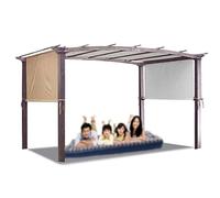 YDkjwjw Copertura per Gazebo per Tenda da Sole Impermeabile Tetto per Tenda Pergola Esterna Copertura Sostitutiva per Gazebo Tettoia per Patio Copertura Superiore per Cortile Giardino