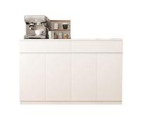 YDkjwjw Credenza Moderna E Robusta Con 2 Cassetti E 4 Ante, Organizer Di Grande Capacità For Mobiletto Da Toeletta For Camera Da Letto, Credenza Da Pranzo, Ingresso(Warm White)