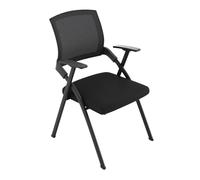 YDkjwjw Paquete De 3 Sillas Apilables Para Salas De Conferencias Silla De Oficina Plegable Con Respaldo Abatible Y Asiento Acolchado Para Salas De Formación, Invitados, Recepciones Y Eventos