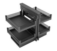 YDkjwjw Ripiano Portaoggetti Estraibile con 4 Cestelli Portaoggetti, Armadio Ad Angolo Cieco Organizer Estraibile Cassetti Estensibili per Armadio da Cucina