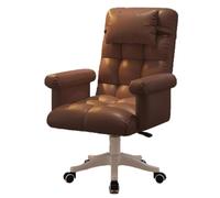 YDkjwjw Sedia Girevole Da Ufficio Con Schienale Medio, Braccioli E Ruote, Seduta Imbottita Morbida, Rivestita, Ergonomica, Per Ufficio Domestico E Studio