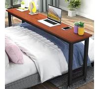 YDkjwjw Tavolino Servitore con Ruote Scrivania da Letto Tavolino da Letto con Gamba In Metallo, Tavolo Mobile Scrivania per Laptop Che Rotola Sui Tavoli da Letto per L'home Office Dell'ospedale