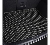 YDLYDL Baule Fodera Interni per Skoda Yeti 2014-2016 (backrest with Cup Holder, Spare Tire Rear), Impermeabile Baule Fodera Accessori Posteriore Tappeto Copri Imperme AntiGraffio,Black Beige