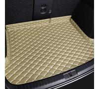 YDLYDL Baule Fodera Interni per Skoda Yeti 2014-2016 (backrest Without Cup Holder, Spare Tire Rear), Impermeabile Baule Fodera Accessori Posteriore Tappeto Copri Imperme AntiGraffio,Beige
