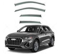 YDLYDL Deflettori d'Aria per Audi Q3 MK2-F3 2019-2025 Auto Finestra Laterale Deflettori del Visiere Parapioggia Porta Visiera Vent Shades Deflettore