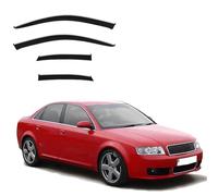 YDLYDL Deflettori finestrini per Audi A4 Sedan MK2-B6/MK3-B7 2000-2008, Protezione Meteo Facilità Installazione Nero Antivento Antipioggia Deflettore Aria Auto