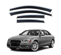YDLYDL Deflettori finestrini per Audi A4 Sedan MK4-B8 2009-2015, Protezione Meteo Facilità Installazione Nero Antivento Antipioggia Deflettore Aria Auto