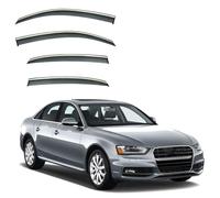 YDLYDL Deflettori finestrini per Audi A4L Sedan MK4-B8 2009-2016, Protezione Meteo Facilità Installazione Nero Antivento Antipioggia Deflettore Aria Auto