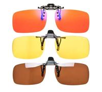 YDMHYLAI Clip for occhiali da sole for lenti arancioni che bloccano la luce blu for polarizzate rosse(AC1C4C5)