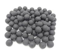 YDMHYLAI Paintball calibro 0,68, 200 pezzi, sfera elastica in nylon riutilizzabile da 17 mm for tiro all'aperto, portatile, facile(Black 200pcs)