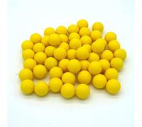 YDMHYLAI Paintball calibro 0,68, 200 pezzi, sfera elastica in nylon riutilizzabile da 17 mm for tiro all'aperto, portatile, facile(Yellow 200pcs)
