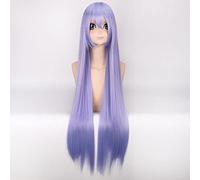 ydound 2022 100cm Anime Black Butler Cosplay Kafuu Chino Donne Parrucca Lunga Parrucca di Ruolo Gioco dei Parrucche Halloween Cosplay Light Purple Hair