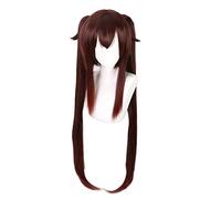 ydound 2022 2021 Game Genshin Impact HU Tao Parrucca Cosplay Anime Lungo Gradiente Brown Ponytails Cappellini Resistenti al Calore Parrucca Sintetica Parrucca Cappuccio