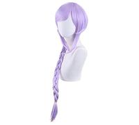 ydound 2022 60 Centimetri di Gioco Genshin Impatto del Progetto Qiqi Zombie Parrucca Cosplay Riproduzione Polvere Lavanda dei Capelli di Halloween 1: 1 Parrucche