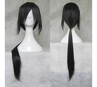 ydound 2022 Anime 80cm Nero Lungo Sintetico Uchiha Itachi Cosplay Parrucca Cosplay Skunks APH Yao Wang Costume Parrucche ZY-509 (Color : ZY-509)