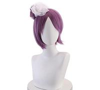 ydound 2022 Anime Akatsuki Konan Viola Parrucca Viola Cosplay Capelli Resistenti al Calore+ cap del Parrucca+ Accessorio for Capelli Halloween Party Puntelli Gioca