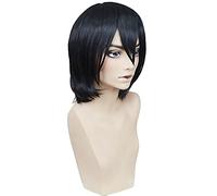 ydound 2022 Anime antincendio Shinmon Benimaru Parrucche Breve Black Capelli Sintetici Resistenti al Calore Capelli Cosplay + Tappo della Parrucca
