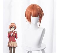 ydound 2022 Anime Bokutachi WA Benkyou GA Dekinai Rizu ogata Parrucche Cosplay Arancione Arancione Corto Capelli Sintetici Halloween Gioco di Giochi di Ruolo Parrucca Costume