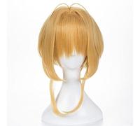 ydound 2022 Anime Cardcaptor Sakura Cosplay Parrucche Sakura Kinomoto Parrucca Cosplay Resistente al Calore Parrucca Sintetica Capelli Halloween Party Donne Parrucca Golden (Color : Golden)