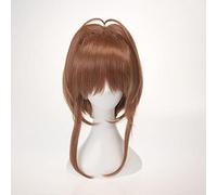 ydound 2022 Anime Cardcaptor Sakura Cosplay Parrucche Sakura Kinomoto Parrucca Cosplay Resistente al Calore Parrucca Sintetica Capelli Halloween Party Donne Parrucca Golden (Color : Brown)