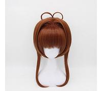 ydound 2022 Anime Cardcaptor Sakura Parrucche Cosplay Sakura Kinomoto Parrucca Cosplay Compagno al Calore Parrucca Sintetica Halloween Party Party Donne Parrucche Cosplay Golden ( Color : Brown )