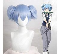 ydound 2022 Anime Cosplay Parrucca Assassinio Aula Shita Nagisa Blu Breve Capelli Corti Comic- con Natale Carnevale di Halloween Party Daily Life Fashion Wig + Wig cap