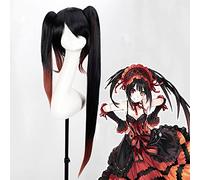 ydound 2022 Anime Data Una Data Una VIGI GIUSTIVA di Cosplay Nightmare Tokisaki Kurumi Cosplay Parrucca Termica Resistente al Calore Parrucca Sintetica Capelli Halloween Carnival Party