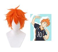 ydound 2022 Anime Haikyuu Nekoma High School Hinata Syoudou Cosplay Parrucca Breve Arancione Fluffy Strato Resistente al Calore Resistente ai Capelli Sintetici Parrucche Anime Anime
