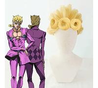 ydound 2022 Anime JoJo Bizarre Adventure: Golden Wind Cosplay Parrucche Giorno Giovanna Cosplay Parrucca Sintetica Capelli Halloween Party JoJo No Kimy