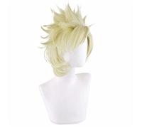 ydound 2022 Anime.JoJo.' S Bizarre Adventure Julius Caesar Zeppeli Parrucca Parrucca Cosplay Parrucca di Ruolo Gioca a Luce Gialla Colore 40cm