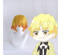 ydound 2022 Anime Kimetsu No Yaiba Parrucche Cosplay Zenitsu Agatsuma Parrucca Cosplay Parrucca Sintetica Parrucca for Capelli Halloween Party Blade della Parrucca Cosplay Demone