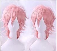 ydound 2022 Anime Yarichin Bitch BU Club Ayato Yuri Pink Breve Cosplay Parrucca Cosplay Ruolo di Halloween Playing + Tappo della Parrucca Gratuita for i Fan