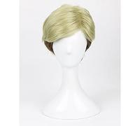 ydound 2022 Attacco su Titan Erwin Smith Parrucca Breve Bionda Brown Ombre Color Color Cosplay Parrucca + Cappuccio Parrucca