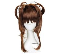 ydound 2022 Cardcaptor Sakura Kinomoto Sakura Parrucca Cosplay Parrucca Resistente al Calore Parrucca for Capelli Sintetici + Tappo della Parrucca