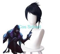 ydound 2022 Cos Scuola Aphelios Parrucca LOL Aphelios Parrucche Cosplay Blu Short Hair+ Wig cap Halloween Gioco Parrucche Parrucca di Aphelios (Color : Aphelios Wig, Size : One Size)