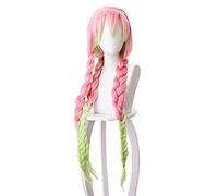 ydound 2022 Cos Wig Adulto Slayer Demone Kanroji Mitsuri Parrucca Cosplay Halloween Anime Party Accessori for Capelli, Parrucca kanroji