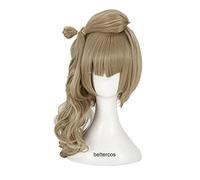 ydound 2022 Cos Wig AMA vivi!Love Live Minami Kotori Parrucche Cosplay Parrucca for Capelli Sintetici Resistenti al Calore in Lino Riccio Lungo + Cappuccio for Parrucca