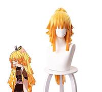ydound 2022 Cos Wig Femmina Zenitsu Agatsuma Kimetsu No Yaiba Cosplay Parrucca Lunga Coda di Cavallo Capelli Sintetici (Agatsuma Zenitsu) ( Color : Agatsuma Zenitsu )