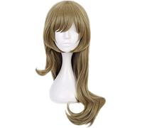 ydound 2022 Cos Wig Genshin Impact Gioco Ruolo Lisa Cosplay Parrucca Lunga Parrucca Riccia Marrone Bang(Lisa)