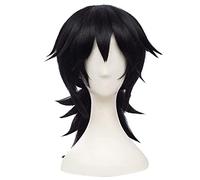 ydound 2022 Cos Wig Parrucca Cosplay Kimetsu No Yaiba Giyuu Tomioka (Nero)